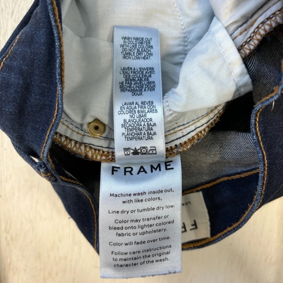 Frame Jeans Ali High Rise Cigarette 25 Dark Wash - Picture 6 of 8